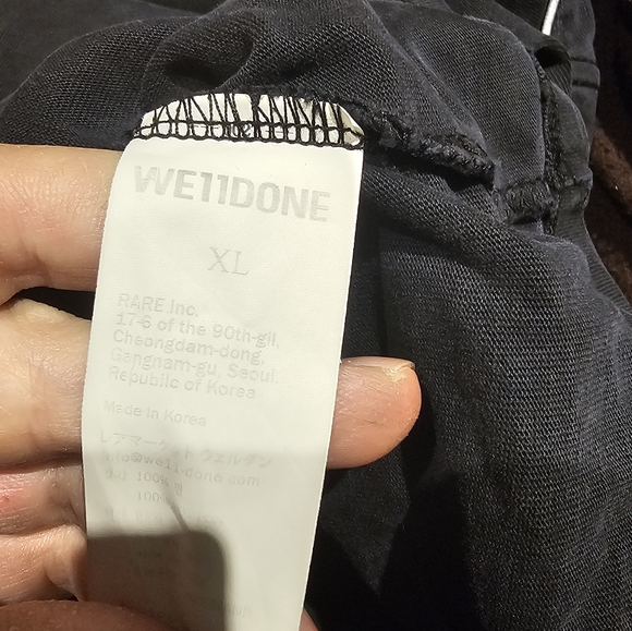 We11done oversized mens tshirt size extra large - Picture 7 of 7